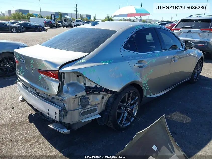 2020 LEXUS IS VIN JTHGZ1B29L5035280 — фото 4