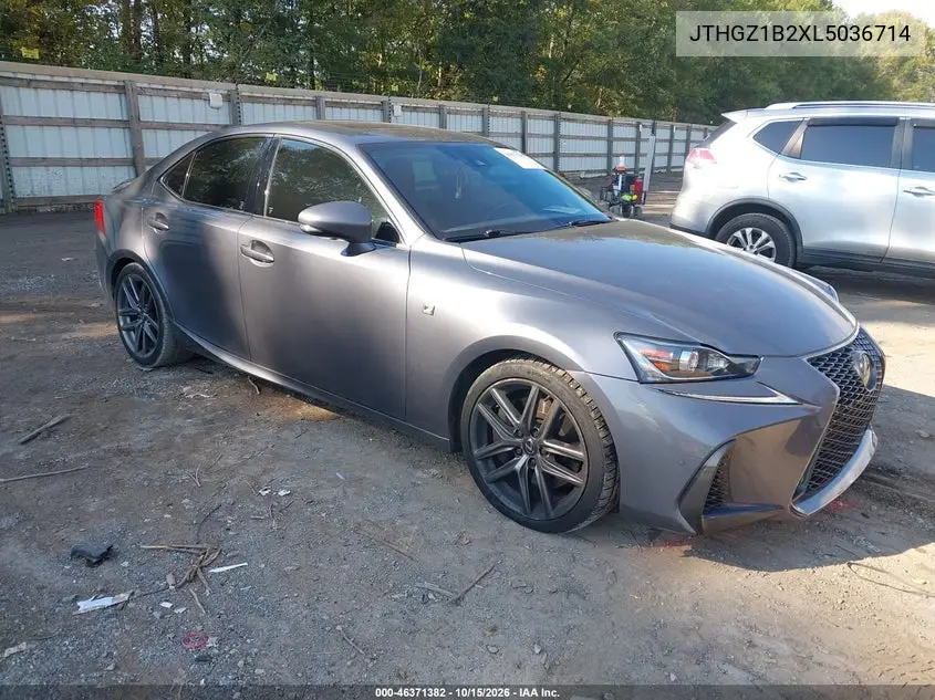 LEXUS IS 2020, VIN JTHGZ1B2XL5036714