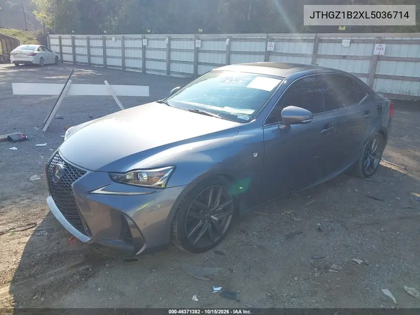 2020 LEXUS IS VIN JTHGZ1B2XL5036714 — фото 2