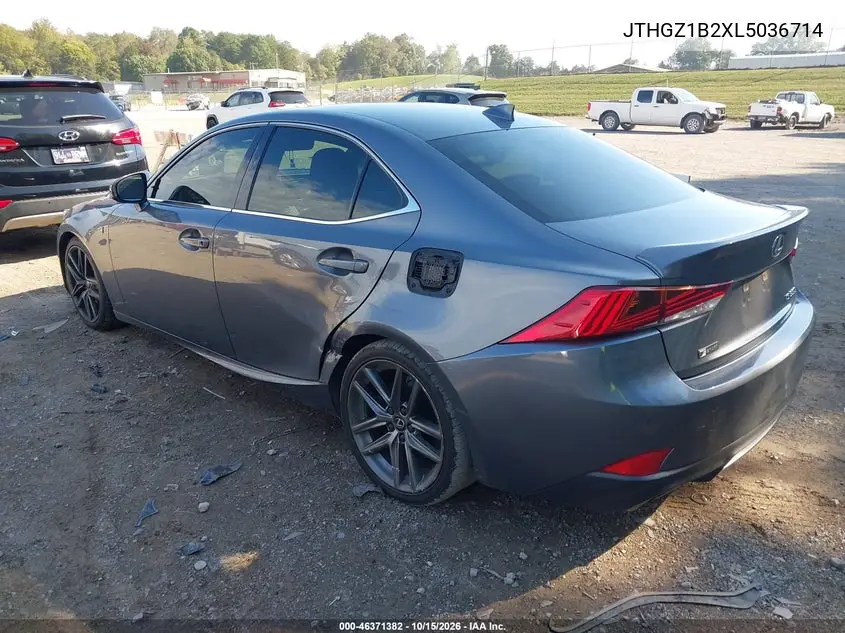 2020 LEXUS IS VIN JTHGZ1B2XL5036714 — фото 3