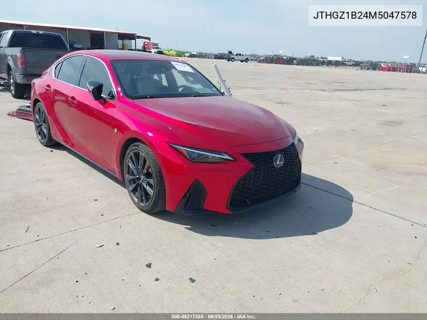 LEXUS IS 2021, VIN JTHGZ1B24M5047578