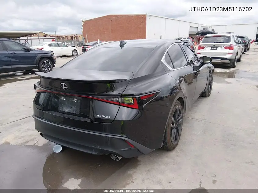 2021 LEXUS IS VIN JTHCA1D23M5116702 — фото 4