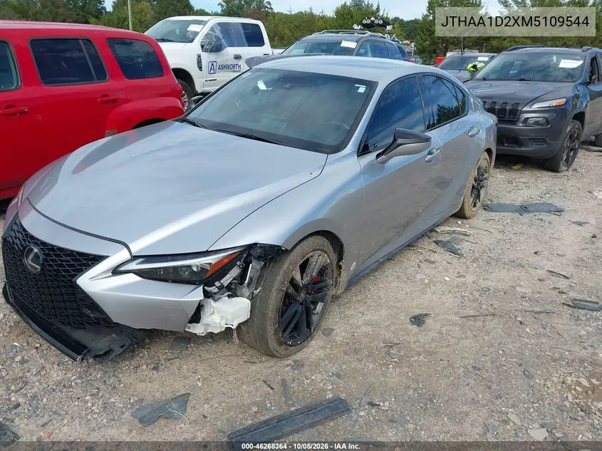 2021 LEXUS IS VIN JTHAA1D2XM5109544 — фото 2