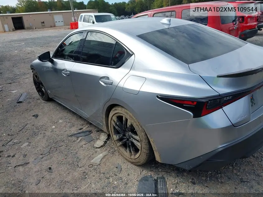 2021 LEXUS IS VIN JTHAA1D2XM5109544 — фото 3