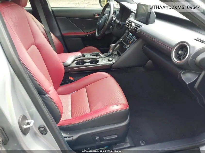 2021 LEXUS IS VIN JTHAA1D2XM5109544 — фото 5