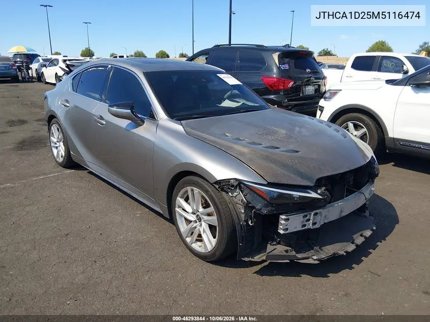 LEXUS IS 2021, VIN JTHCA1D25M5116474