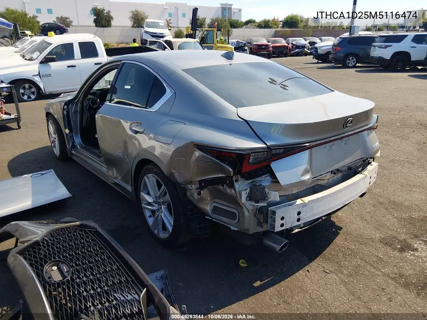 2021 LEXUS IS VIN JTHCA1D25M5116474 — фото 3