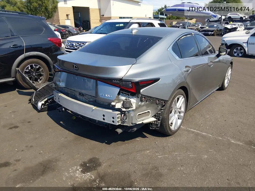 2021 LEXUS IS VIN JTHCA1D25M5116474 — фото 4