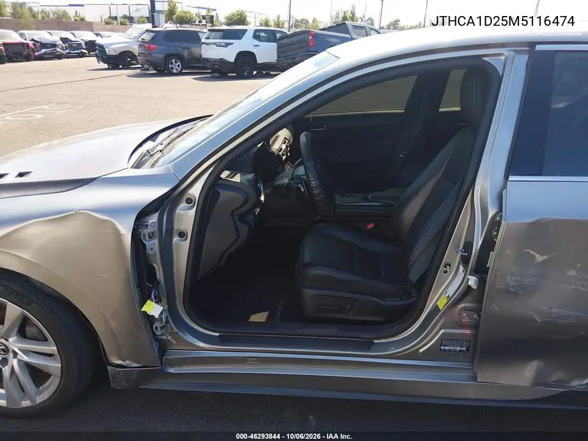 2021 LEXUS IS VIN JTHCA1D25M5116474 — фото 5