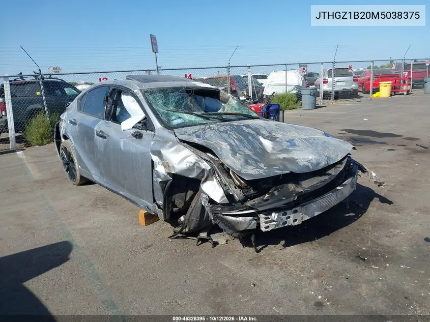 LEXUS IS 2021, VIN JTHGZ1B20M5038375