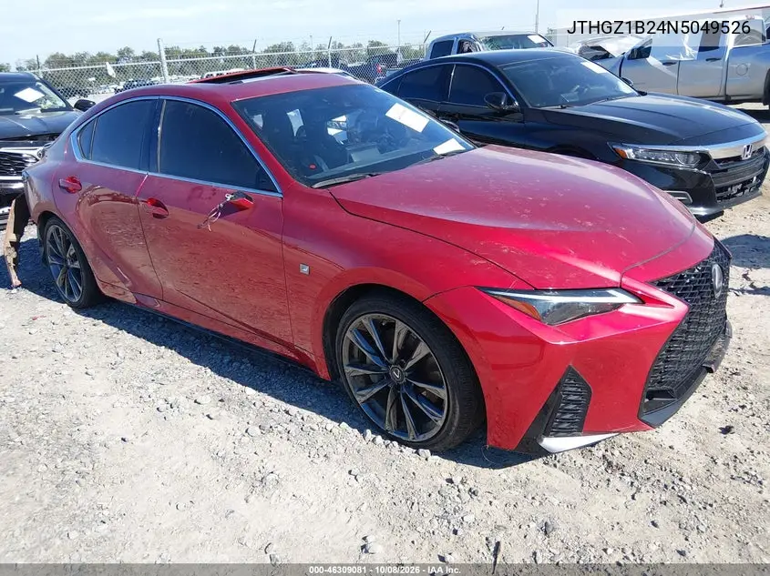 LEXUS IS 2022, VIN JTHGZ1B24N5049526