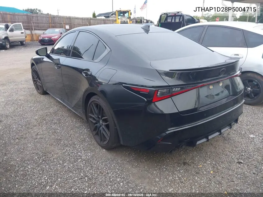 2023 LEXUS IS VIN JTHAP1D28P5004715 — фото 3