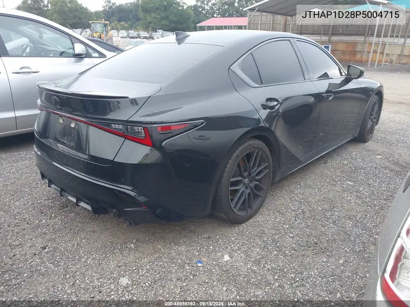 2023 LEXUS IS VIN JTHAP1D28P5004715 — фото 4