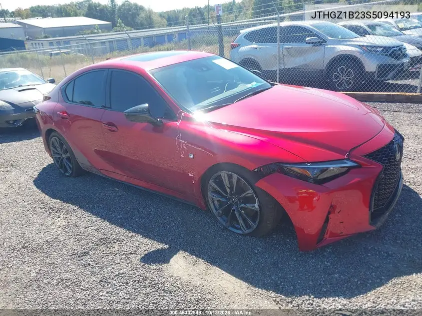 LEXUS IS 2025, VIN JTHGZ1B23S5094193