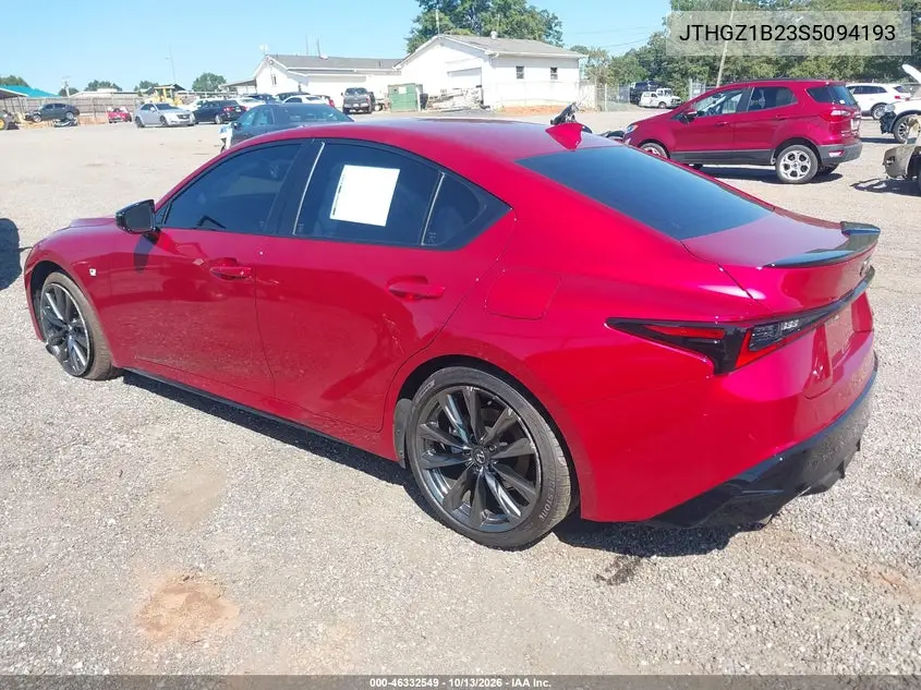 2025 LEXUS IS VIN JTHGZ1B23S5094193 — фото 3