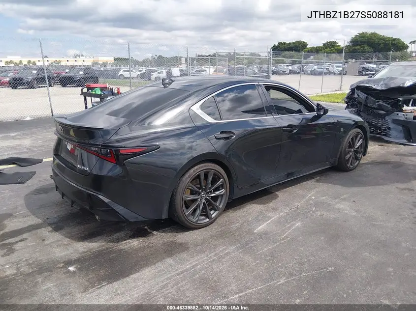 2025 LEXUS IS VIN JTHBZ1B27S5088181 — фото 4