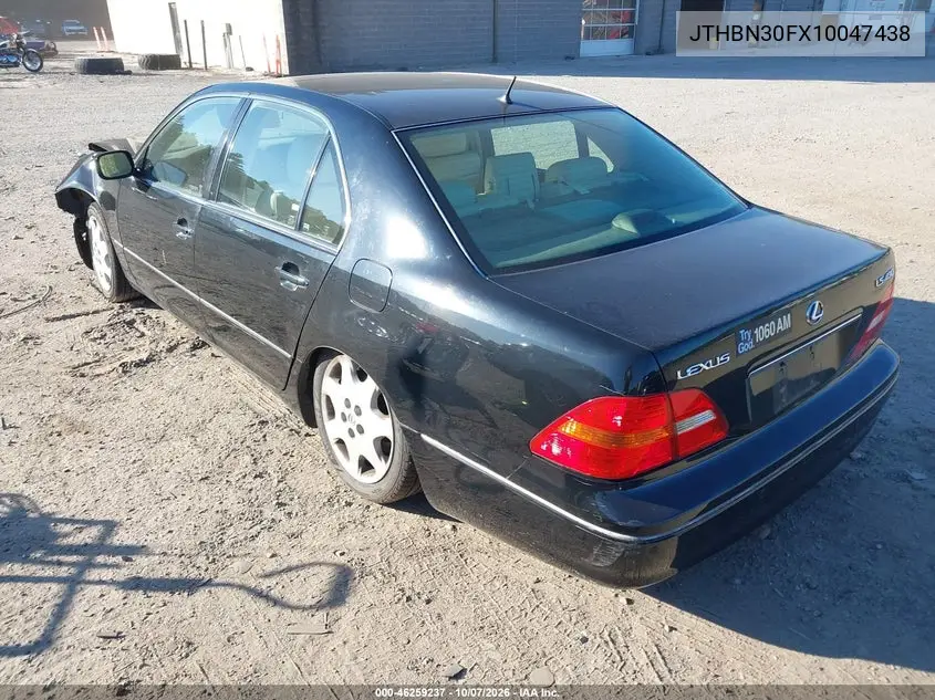 2001 LEXUS LS VIN JTHBN30FX10047438 — фото 3