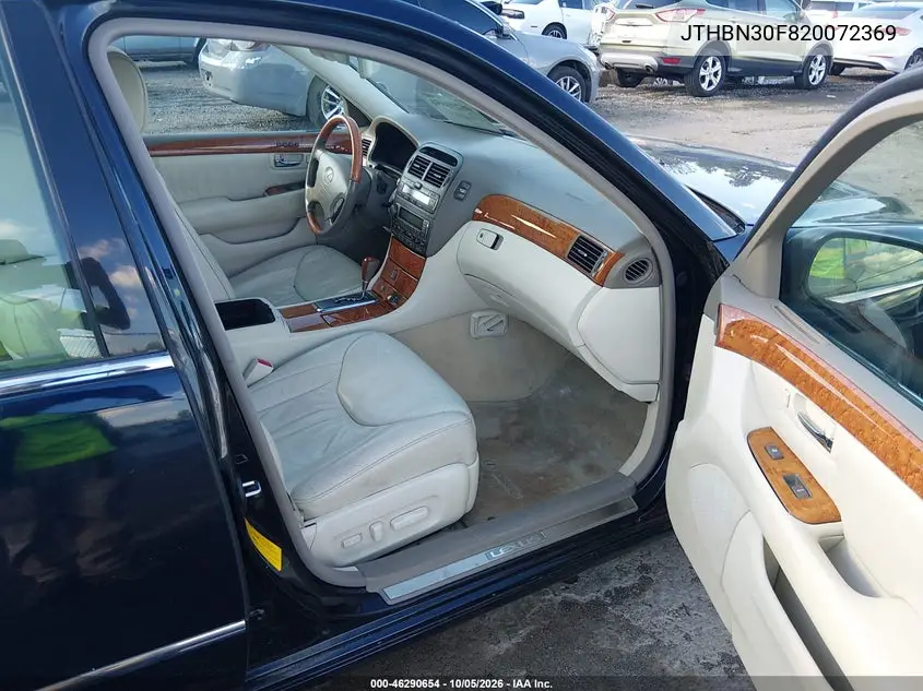 2002 LEXUS LS VIN JTHBN30F820072369 — фото 5