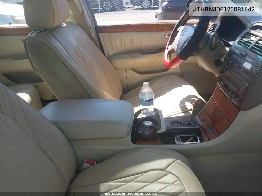 2002 LEXUS LS VIN JTHBN30F120081642 — фото 5