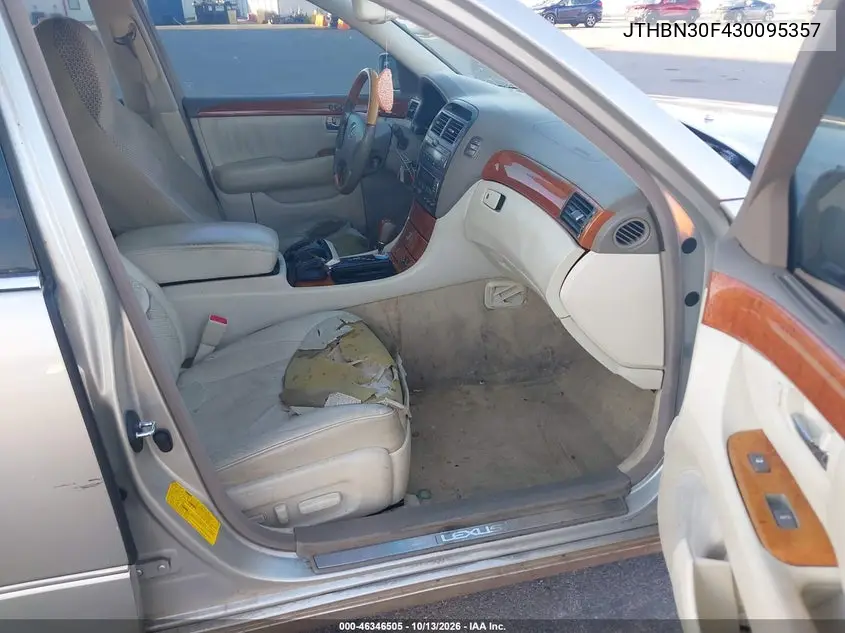 2003 LEXUS LS VIN JTHBN30F430095357 — фото 5