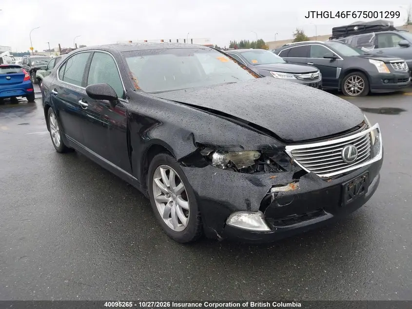 LEXUS LS 2007, VIN JTHGL46F675001299