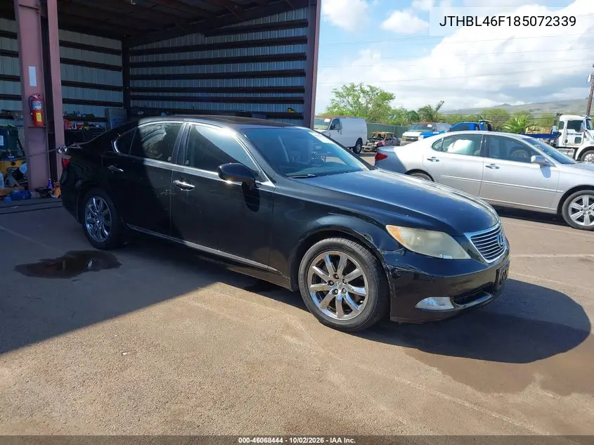 2008 LEXUS LS VIN JTHBL46F185072339 — фото 2