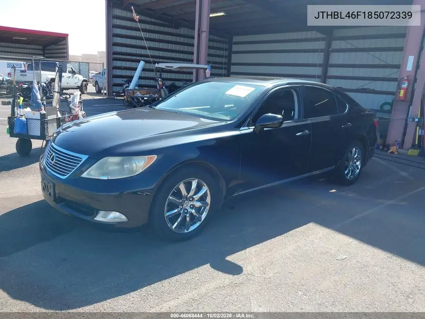 LEXUS LS 2008, VIN JTHBL46F185072339