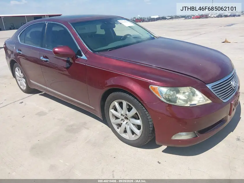 LEXUS LS 2008, VIN JTHBL46F685062101