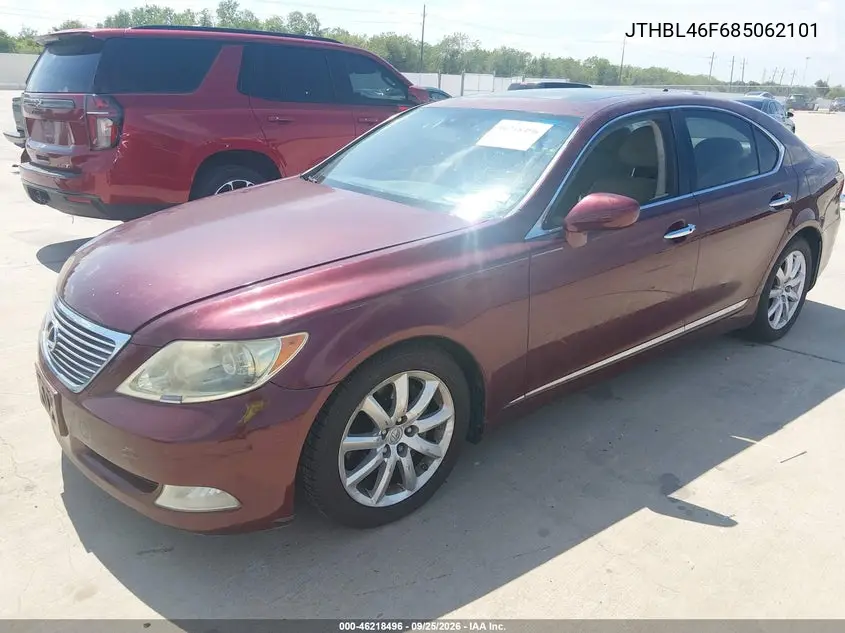 2008 LEXUS LS VIN JTHBL46F685062101 — фото 2