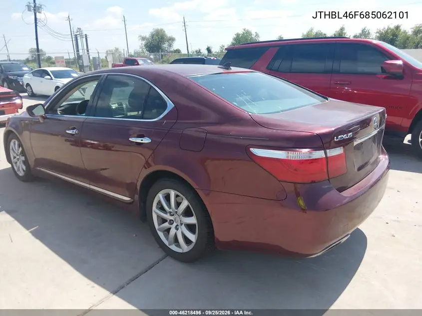 2008 LEXUS LS VIN JTHBL46F685062101 — фото 3