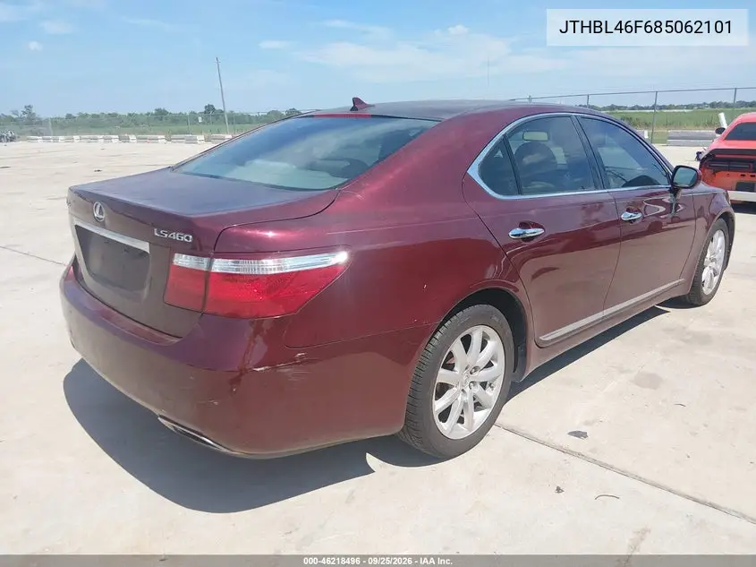 2008 LEXUS LS VIN JTHBL46F685062101 — фото 4