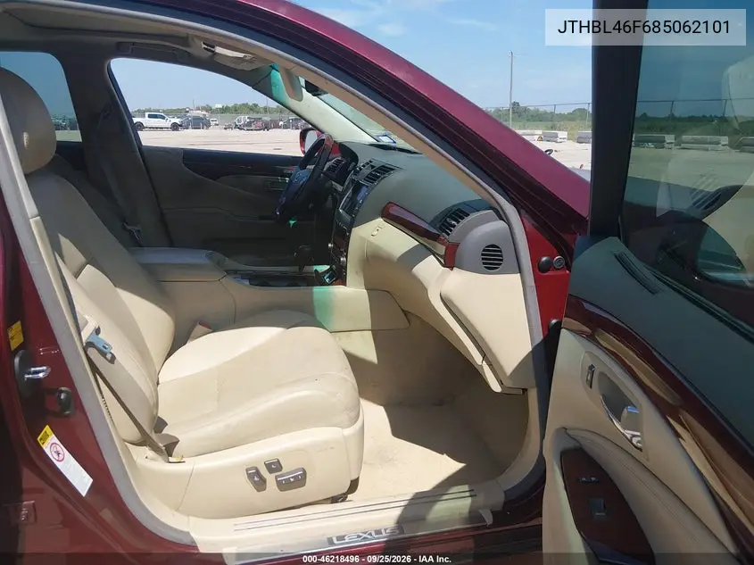 2008 LEXUS LS VIN JTHBL46F685062101 — фото 5