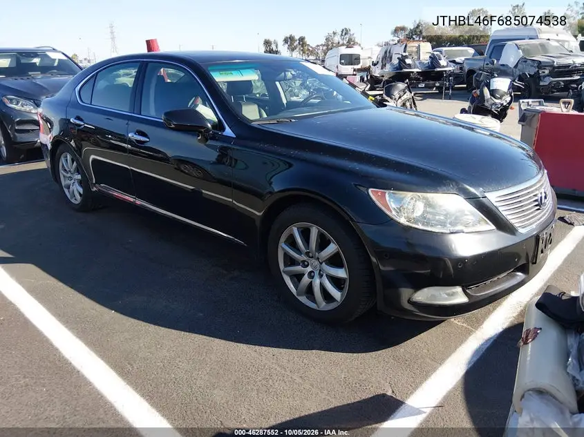 LEXUS LS 2008, VIN JTHBL46F685074538