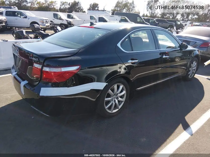 2008 LEXUS LS VIN JTHBL46F685074538 — фото 4