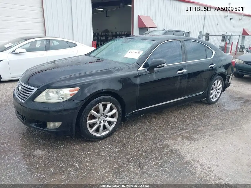 2010 LEXUS LS VIN JTHBL5EF7A5099591 — фото 2