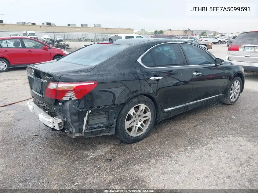 2010 LEXUS LS VIN JTHBL5EF7A5099591 — фото 4