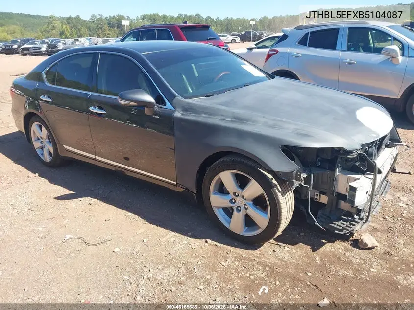 LEXUS LS 2011, VIN JTHBL5EFXB5104087