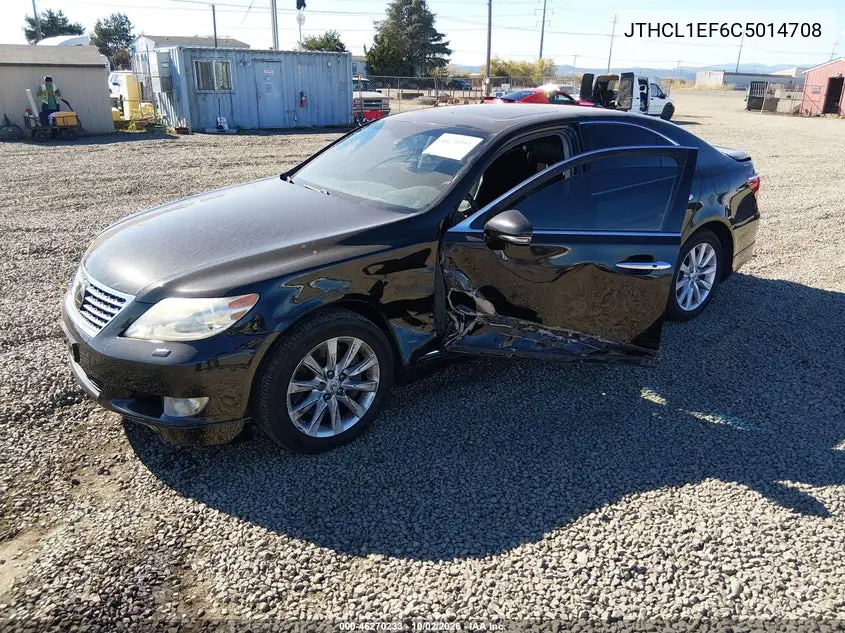 2012 LEXUS LS VIN JTHCL1EF6C5014708 — фото 2