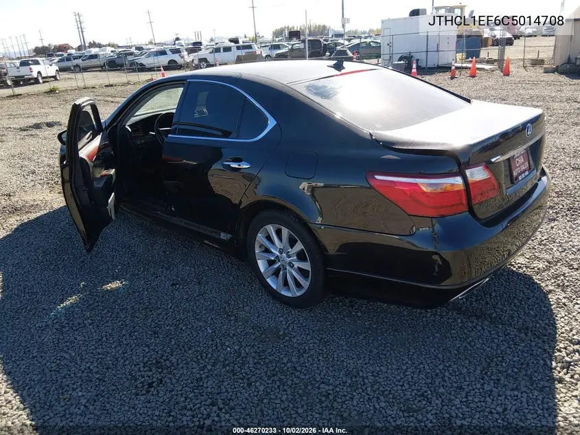 2012 LEXUS LS VIN JTHCL1EF6C5014708 — фото 3