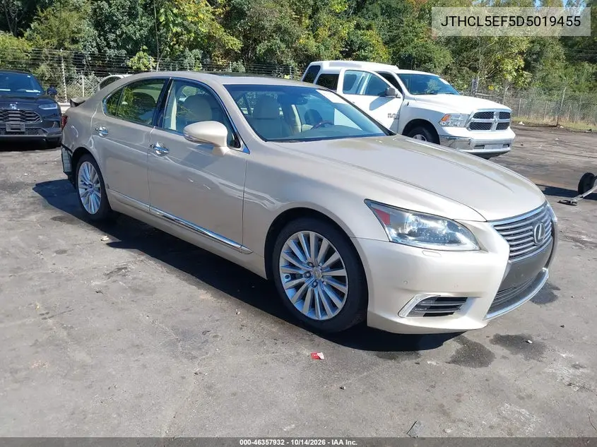 LEXUS LS 2013, VIN JTHCL5EF5D5019455