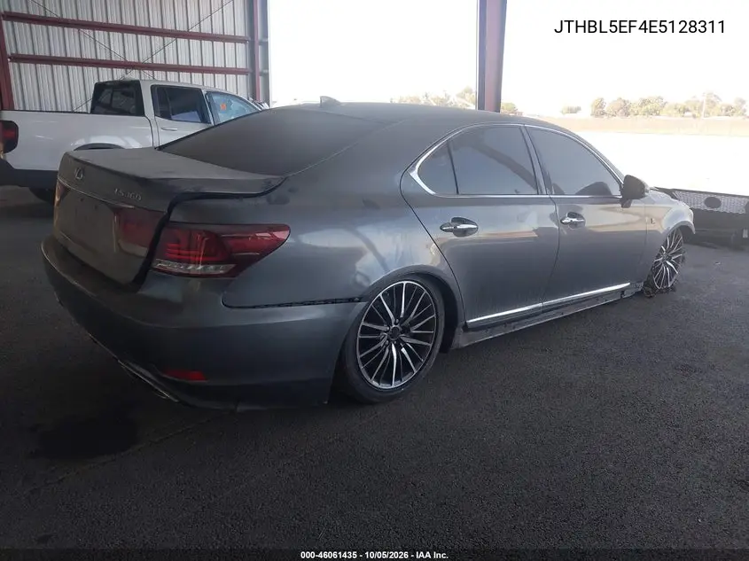 2014 LEXUS LS VIN JTHBL5EF4E5128311 — фото 4