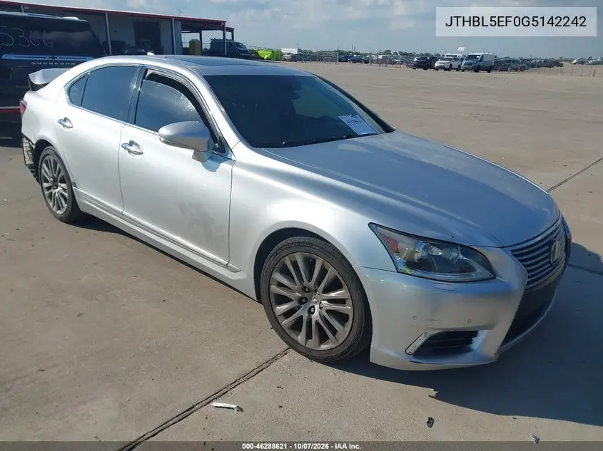 LEXUS LS 2016, VIN JTHBL5EF0G5142242
