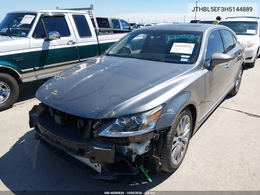 2017 LEXUS LS VIN JTHBL5EF3H5144889 — фото 2