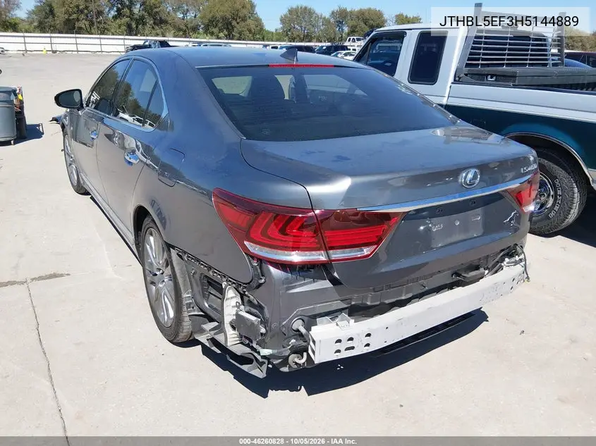 2017 LEXUS LS VIN JTHBL5EF3H5144889 — фото 3