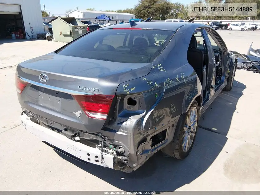 2017 LEXUS LS VIN JTHBL5EF3H5144889 — фото 4