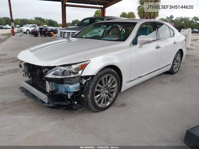 2017 LEXUS LS VIN JTHBL5EF3H5144620 — фото 2