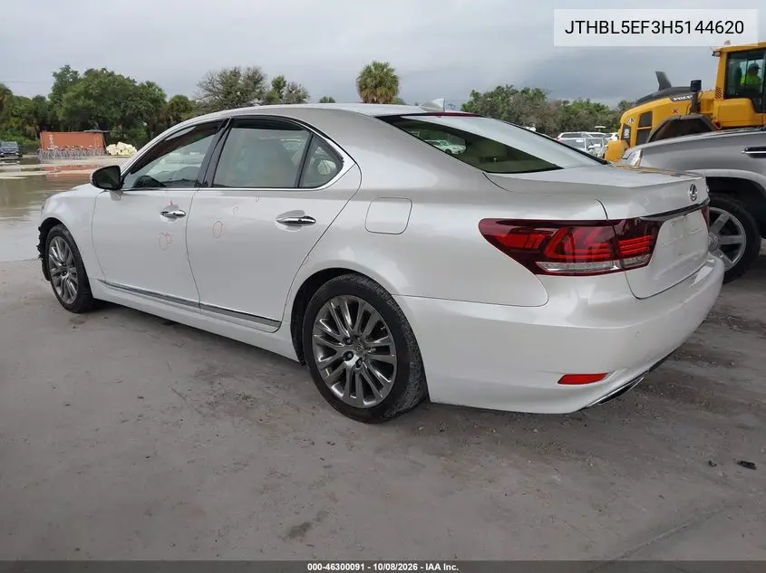 2017 LEXUS LS VIN JTHBL5EF3H5144620 — фото 3