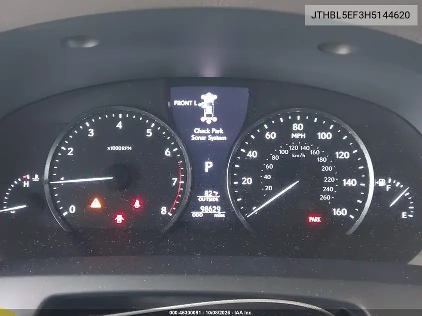2017 LEXUS LS VIN JTHBL5EF3H5144620 — фото 7