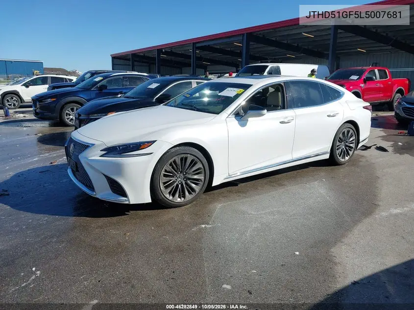 2020 LEXUS LS VIN JTHD51GF5L5007681 — фото 2