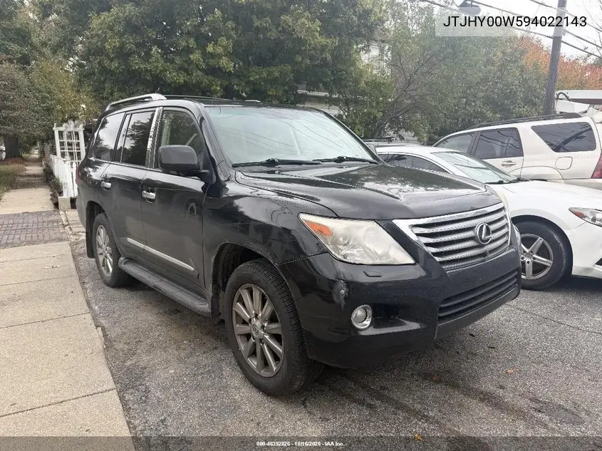 LEXUS LX 2009, VIN JTJHY00W594022143